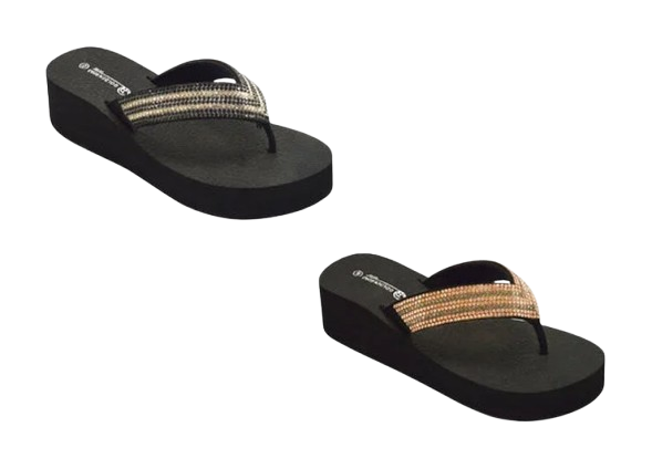 Wholesale Women's Trendy EVA Embellished Slippers Lily NG85