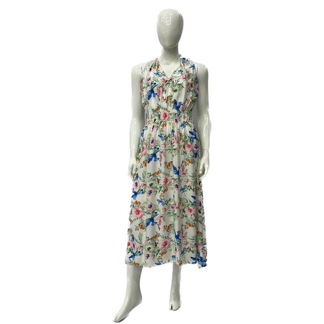 Wholesale Women's Dresses Rayon Smk Waist Maxi Dress 6-72-Case S-XL Ariya NW44