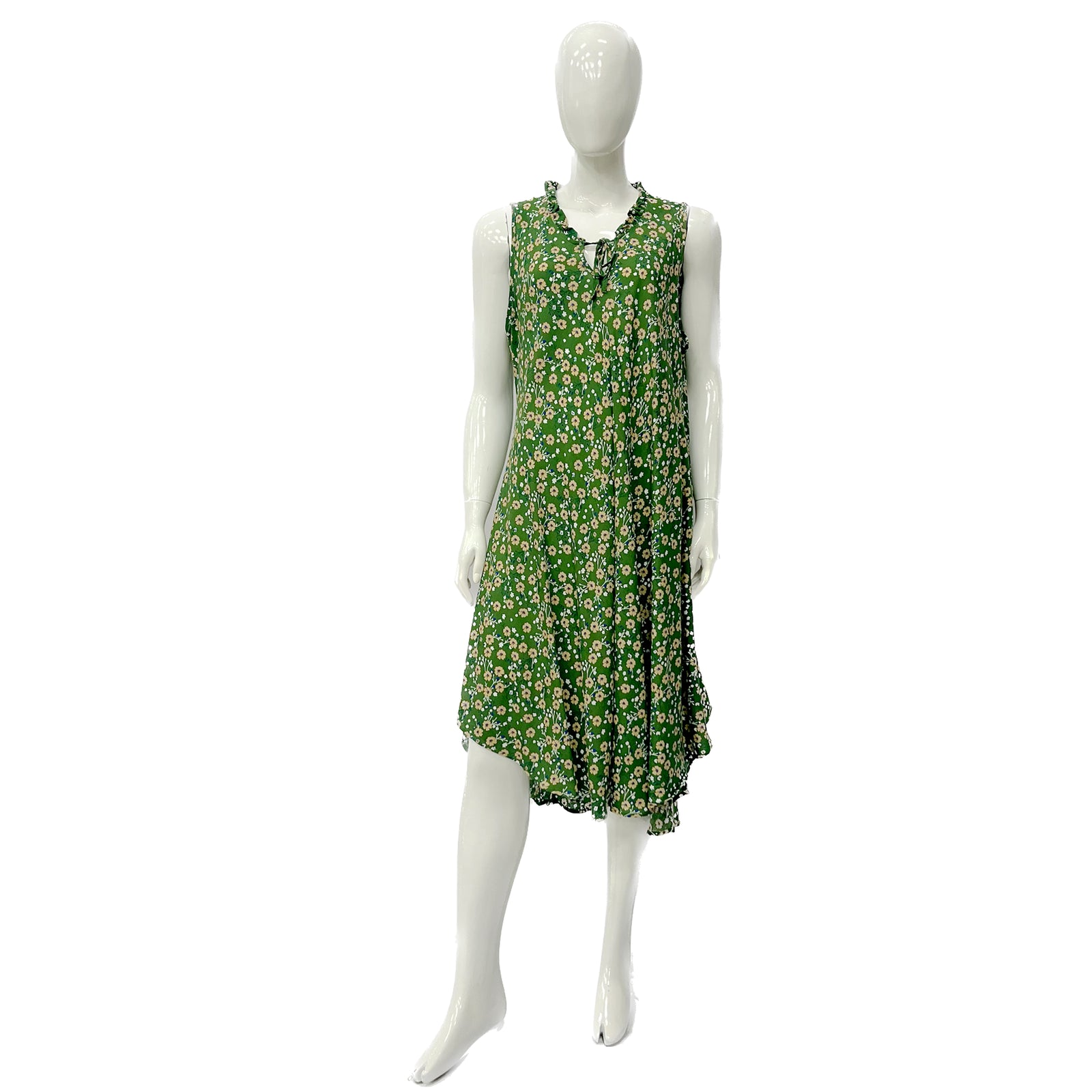 Wholesale Women's Dresses Rayon Tie-Neck Dress-Floral 6-72-Case S-XL Jazmin NW32