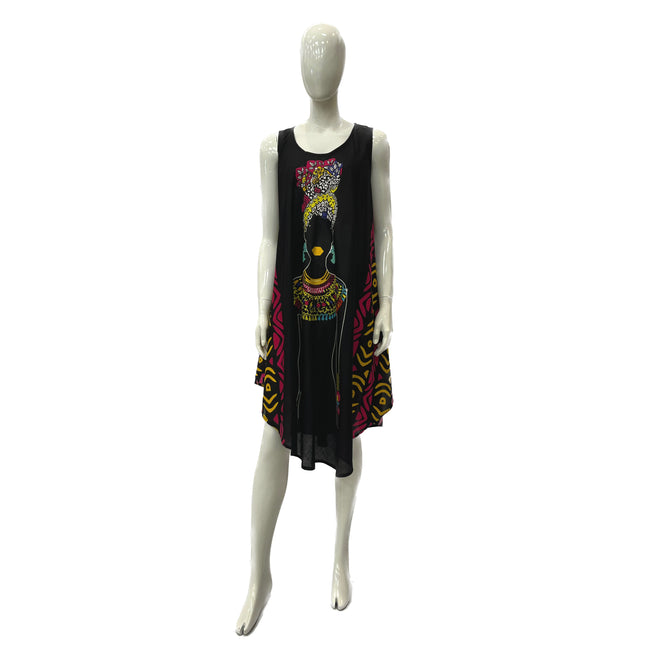 Wholesale Women's Dresses Rayon Printed Sl Round Neck Umbrella 120Gms 1C 4-48-Case S-XL Lauryn NWa2