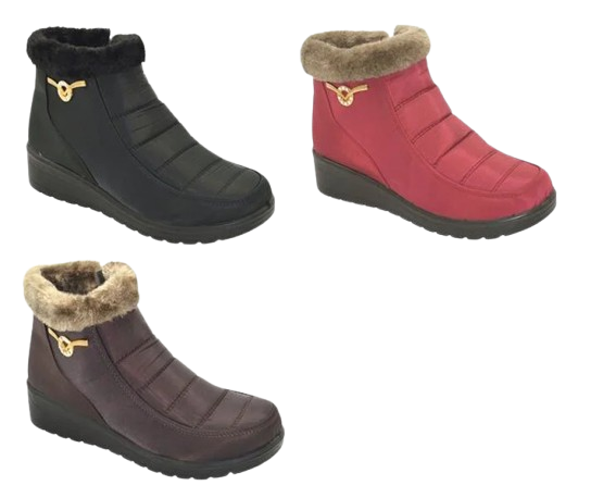 Wholesale Women's Fleece-Lined Winter Boots Lucy NG88