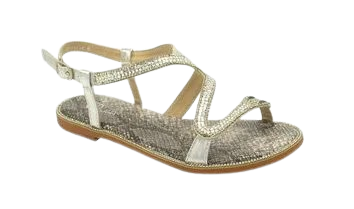 Wholesale Women's Sparkle Strap Sandals Flat Embellished Mia NG33