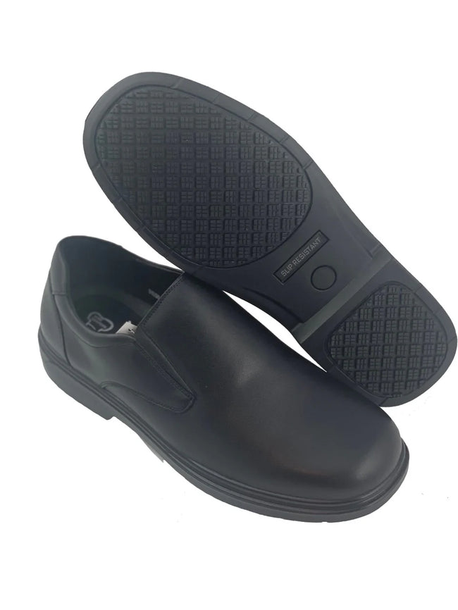 Wholesale Men's Leather Oil Slip Resistant Kitchen Leather Shoes NE91