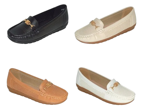 Wholesale Women's Low Heel Moccasin Loafers Zoe NG93