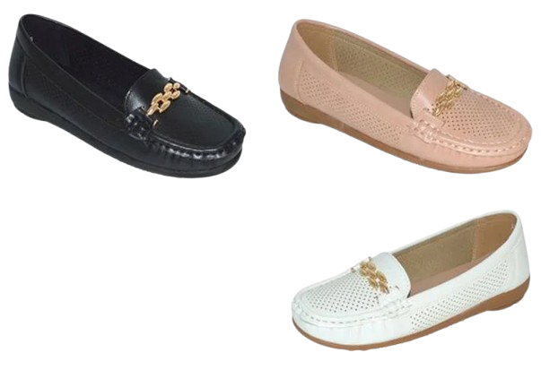 Wholesale Women's Street Style Moccasin Casual Loafers Hazel NG95