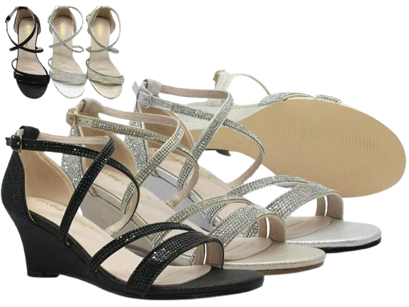 Wholesale Women's Open Toe Wedge Sandals Stylish Stable Shoes Talia NFA2