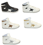 Wholesale Women's Sneakers High Top Lace Up Shoes Stylish Comfortable Footwear Lydia NGb5