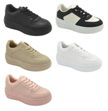 Wholesale Women's Sneakers Lace Up Shoes Stylish Comfortable Footwear Addison NGb7