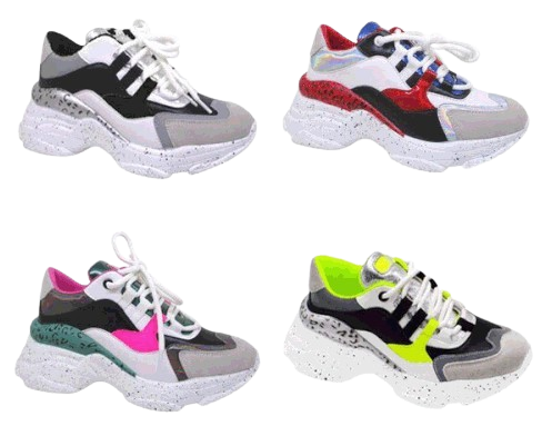 Wholesale Women's Sneakers Lace Up Trendy Comfortable Women's Shoes Emily NGB3