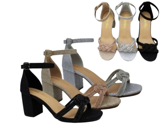 Wholesale Women's Chunky Heel Sandals Stylish Supportive Shoes Mila NFC2