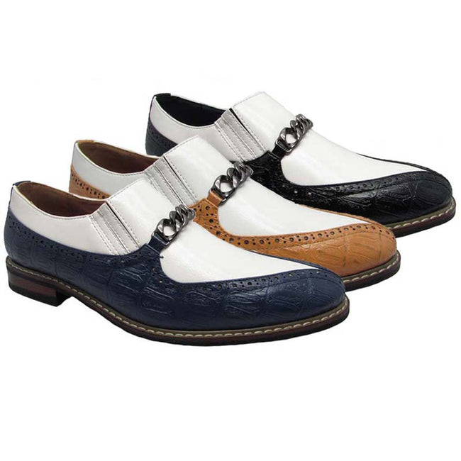 Wholesale Men's Shoes Upper Two Tone NFC4