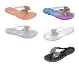 Wholesale Women's Classic Style Sandals Flat Jelly Embellished Zoe NGD3
