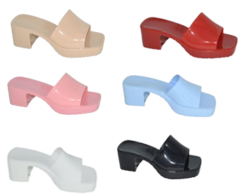 Wholesale Women's Chic Look Sandals Jelly Embellished Grace NGD5