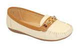 Wholesale Women's Faux Suede Moccasin Style Loafers Chloe Ngfa