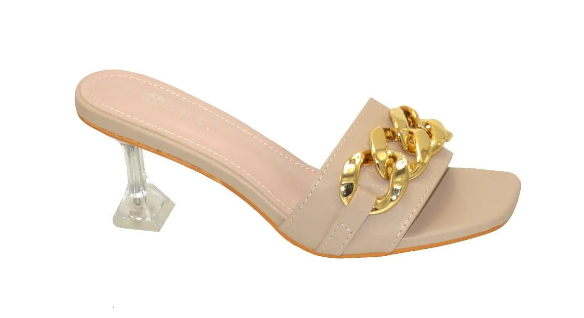 Wholesale Women's Embellished Sandal Heels with Gems Isabella NGJ2