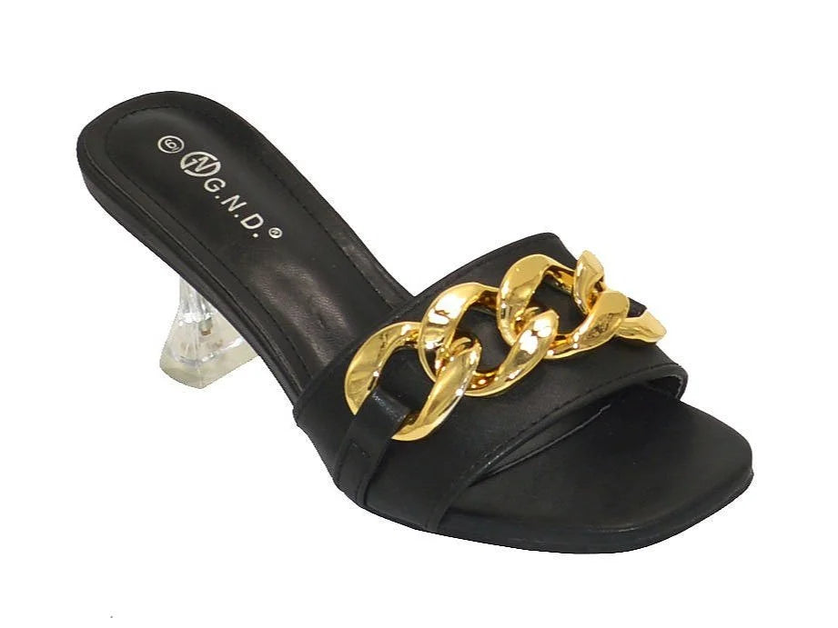 Wholesale Women's Embellished Sandal Heels with Gems Isabella NGJ2