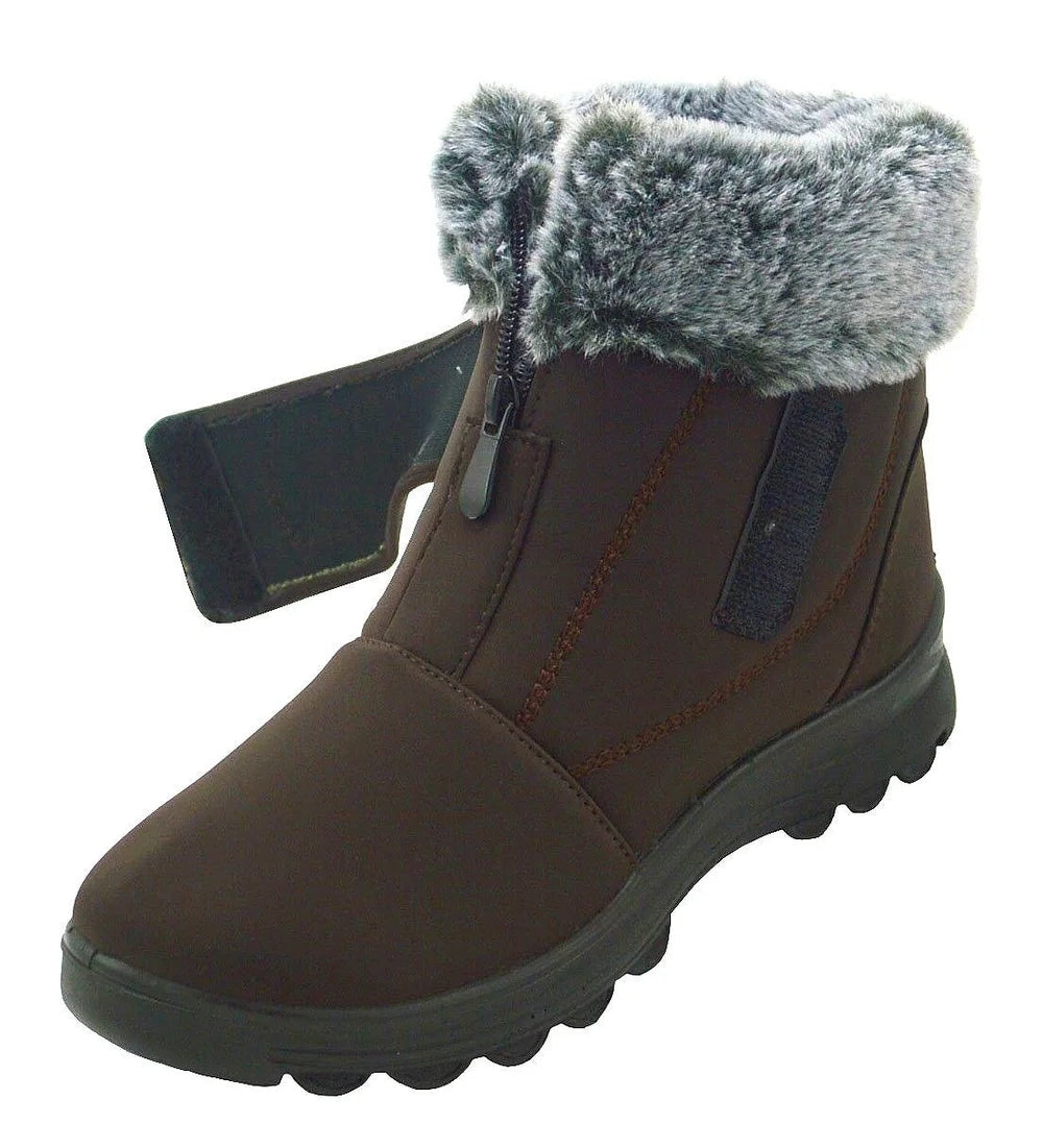 Wholesale Women's Fleece-Lined Winter Boots Violet NG15