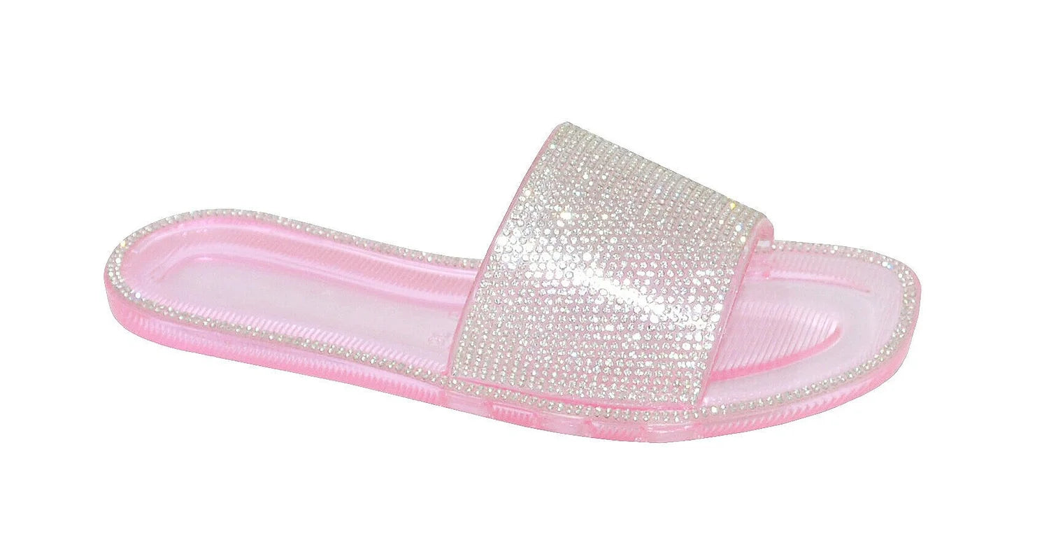 Wholesale Women's Embellished Design Sandals Jelly Embellished Charlotte NGD1