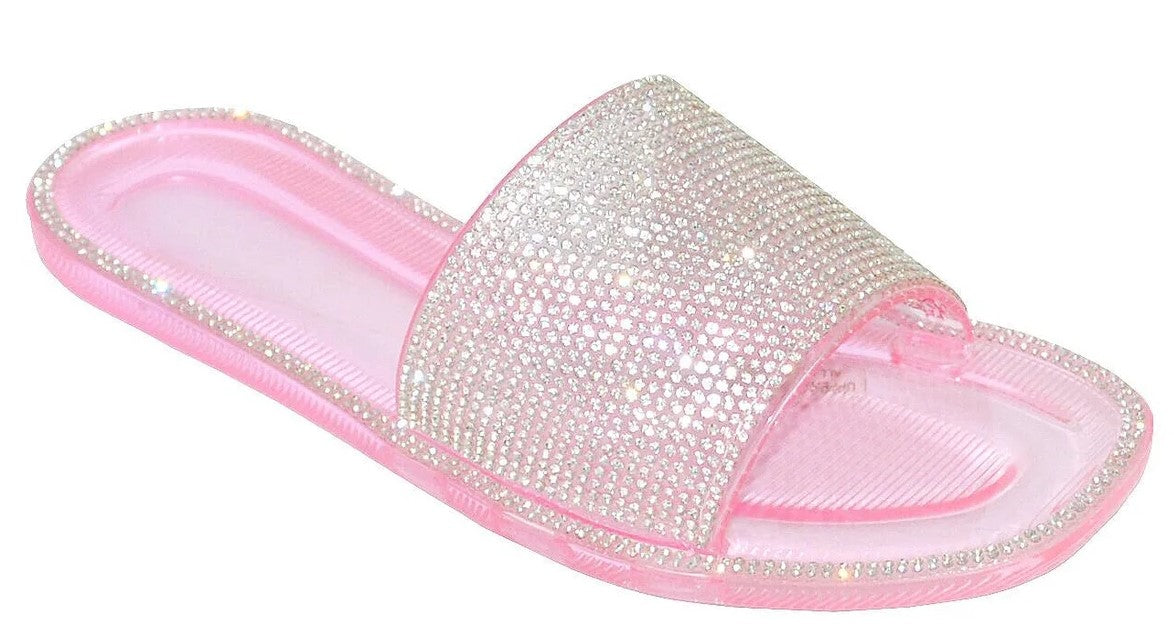 Wholesale Women's Embellished Design Sandals Jelly Embellished Charlotte NGD1