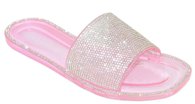Wholesale Women's Embellished Design Sandals Jelly Embellished Charlotte NGD1