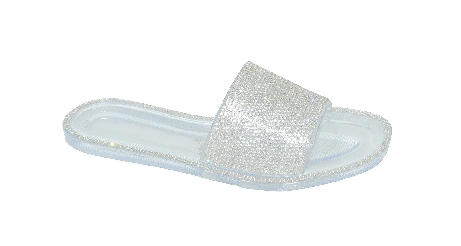 Wholesale Women's Embellished Design Sandals Jelly Embellished Charlotte NGD1