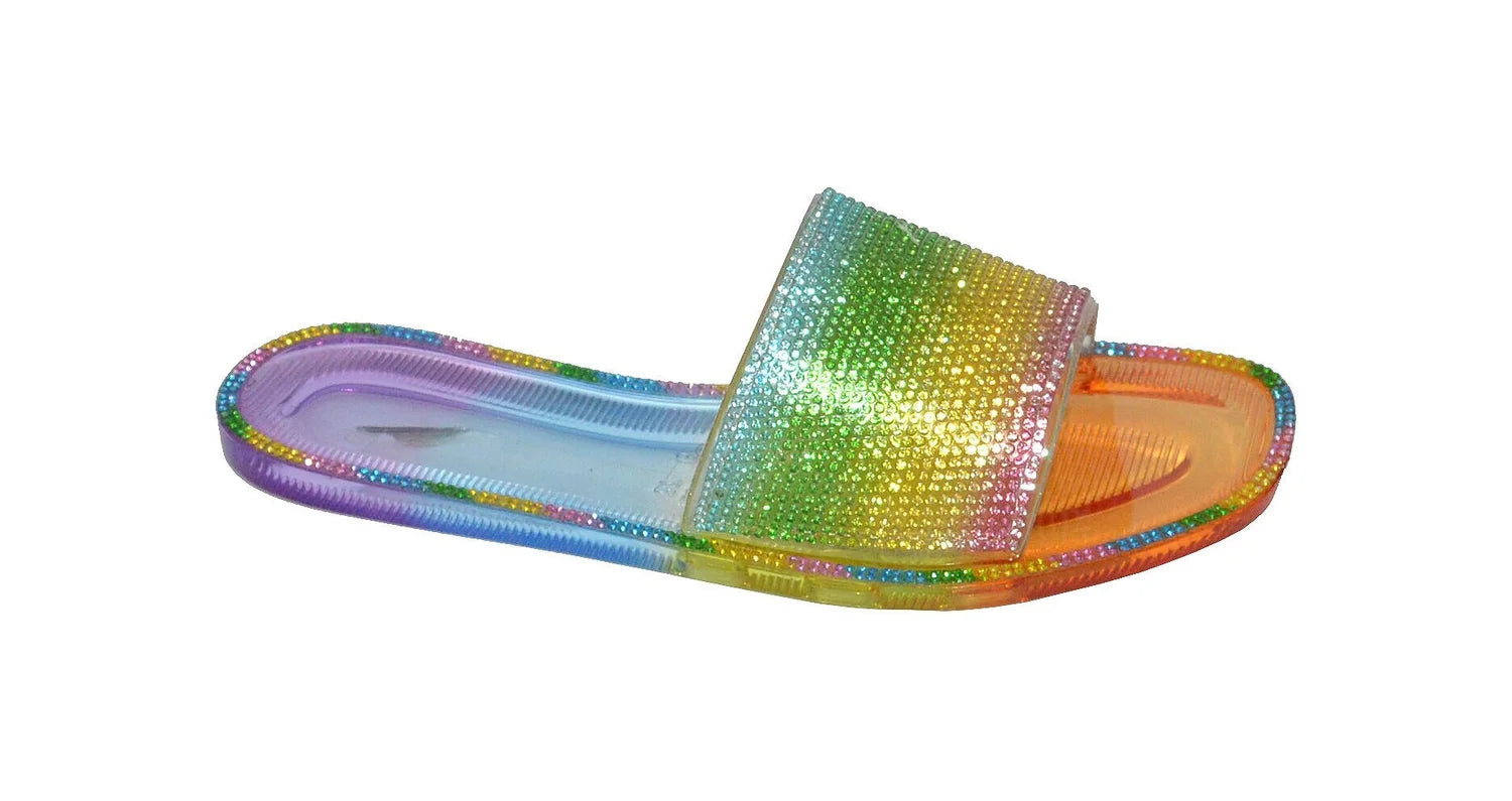 Wholesale Women's Embellished Design Sandals Jelly Embellished Charlotte NGD1