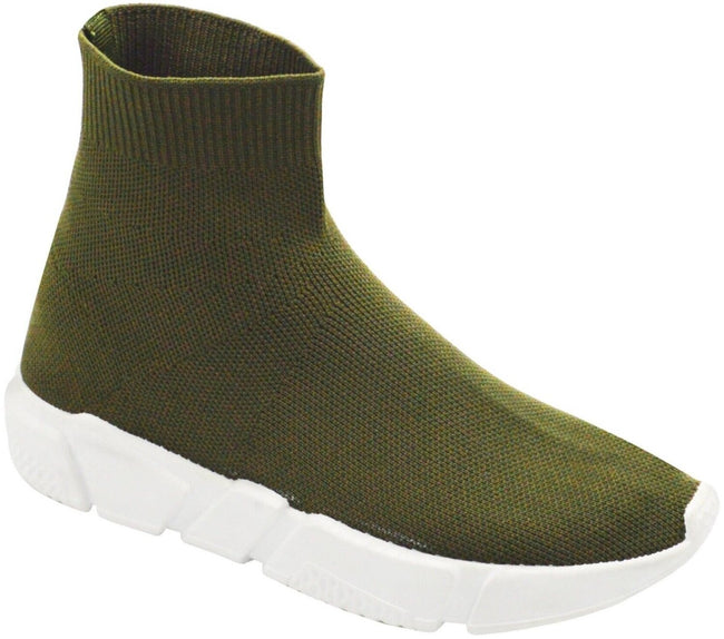Wholesale Women's Sneakers High Top Slip On Trendy Comfortable Women's Shoes Sophia NG79