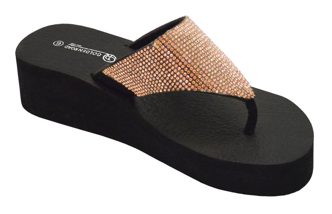 Wholesale Women's Stylish Embellished EVA Slide Slippers Ella NG82