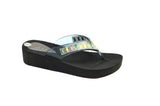 Wholesale Women's Stylish Sandals Wedge Jelly Assorted Embellished Bella NG19