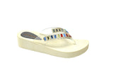 Wholesale Women's Stylish Sandals Wedge Jelly Assorted Embellished Bella NG19