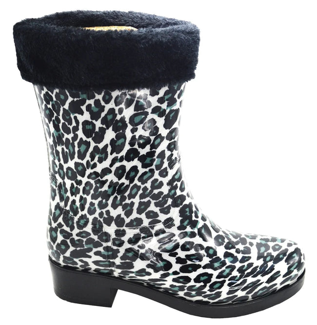Wholesale Women's Fleece-Lined Rain Boots Amaya NG28