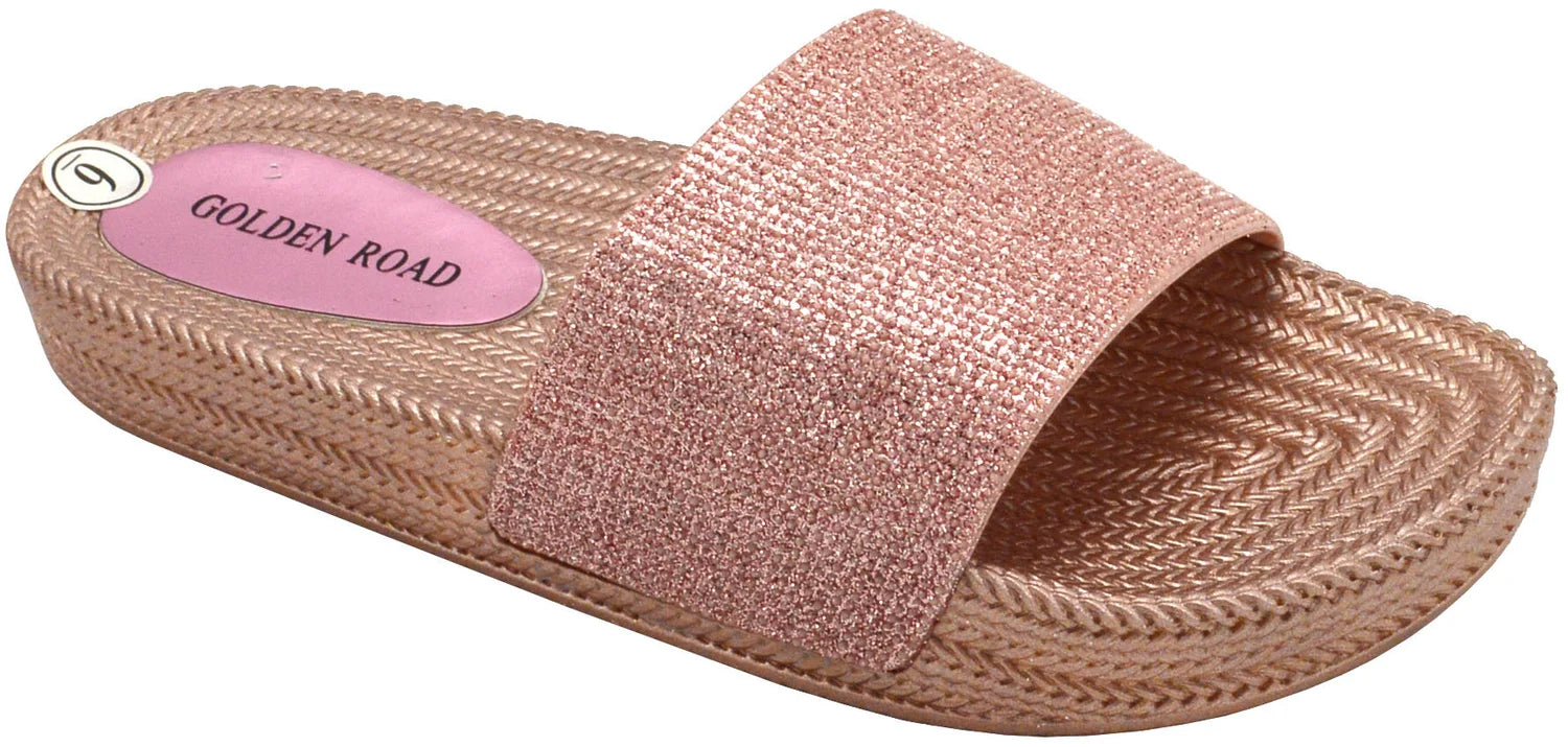Wholesale Women's Embellished EVA Slide Slippers  Assorted Brooklyn NG10