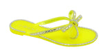 Wholesale Women's Glitter Touch Sandals Flat Jelly Embellished Audrey NGD1