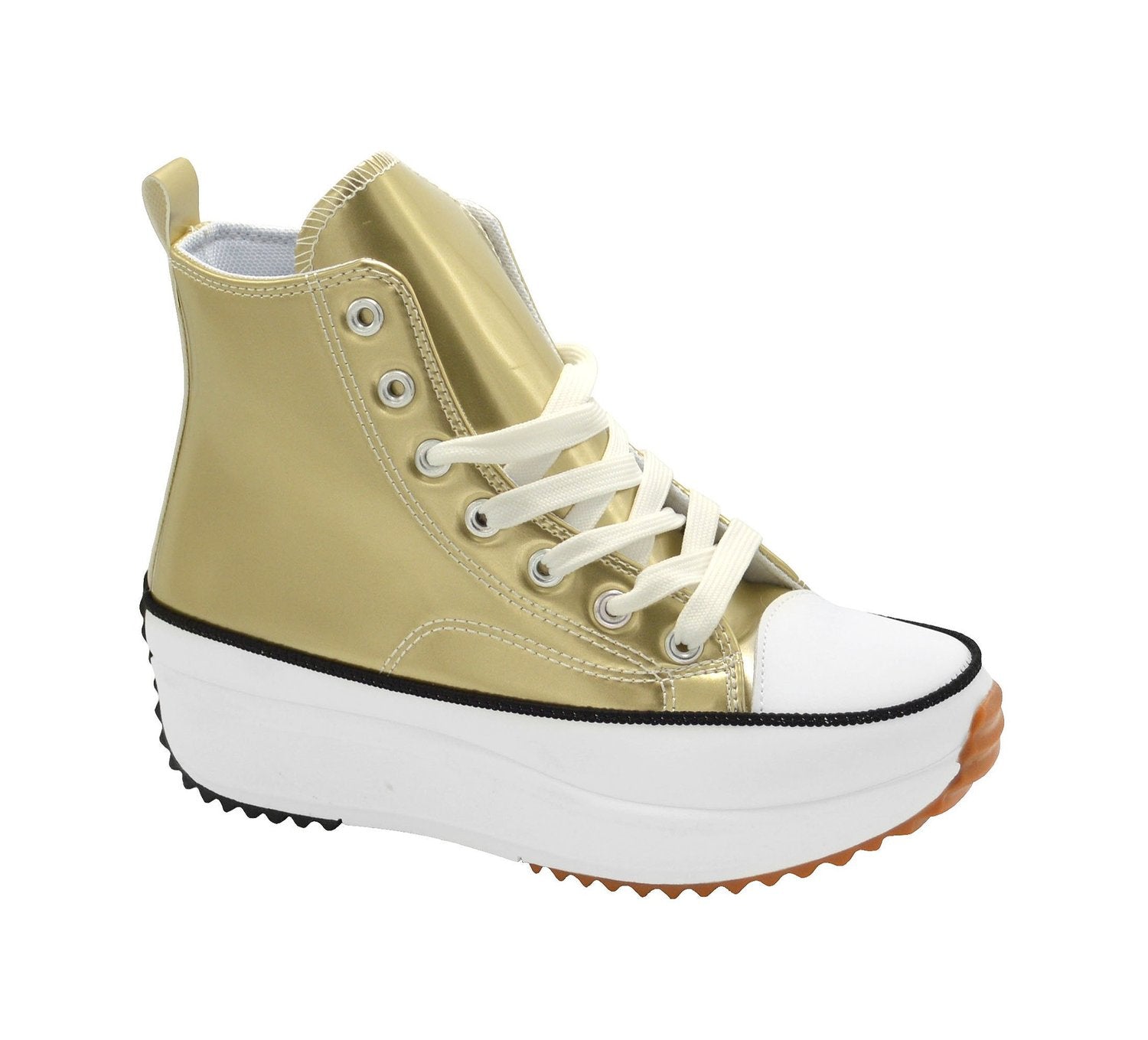 Wholesale Women's Sneakers High Top Lace Up Trendy Comfortable Women's Shoes Adeline NG25