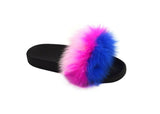 Wholesale Kids Fluffy Faux Fur Strap Slippers Savannah NGDK