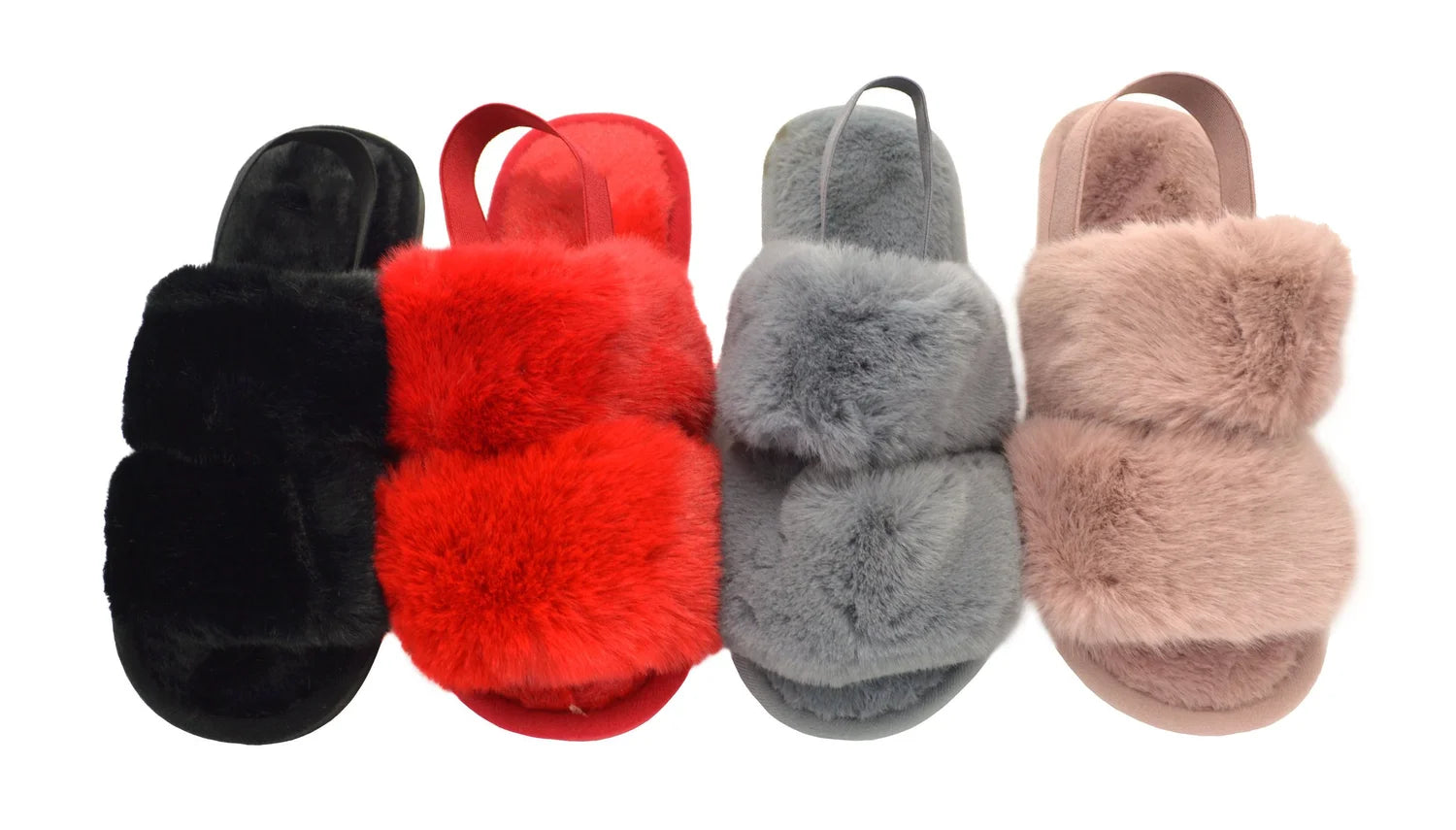 Wholesale Women's Lux Fur Indoor Slippers Assorted Nora NGK2