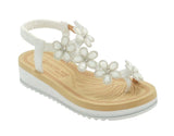Wholesale Women's Beaded Detail Sandals Wedge Embellished Stella NG52