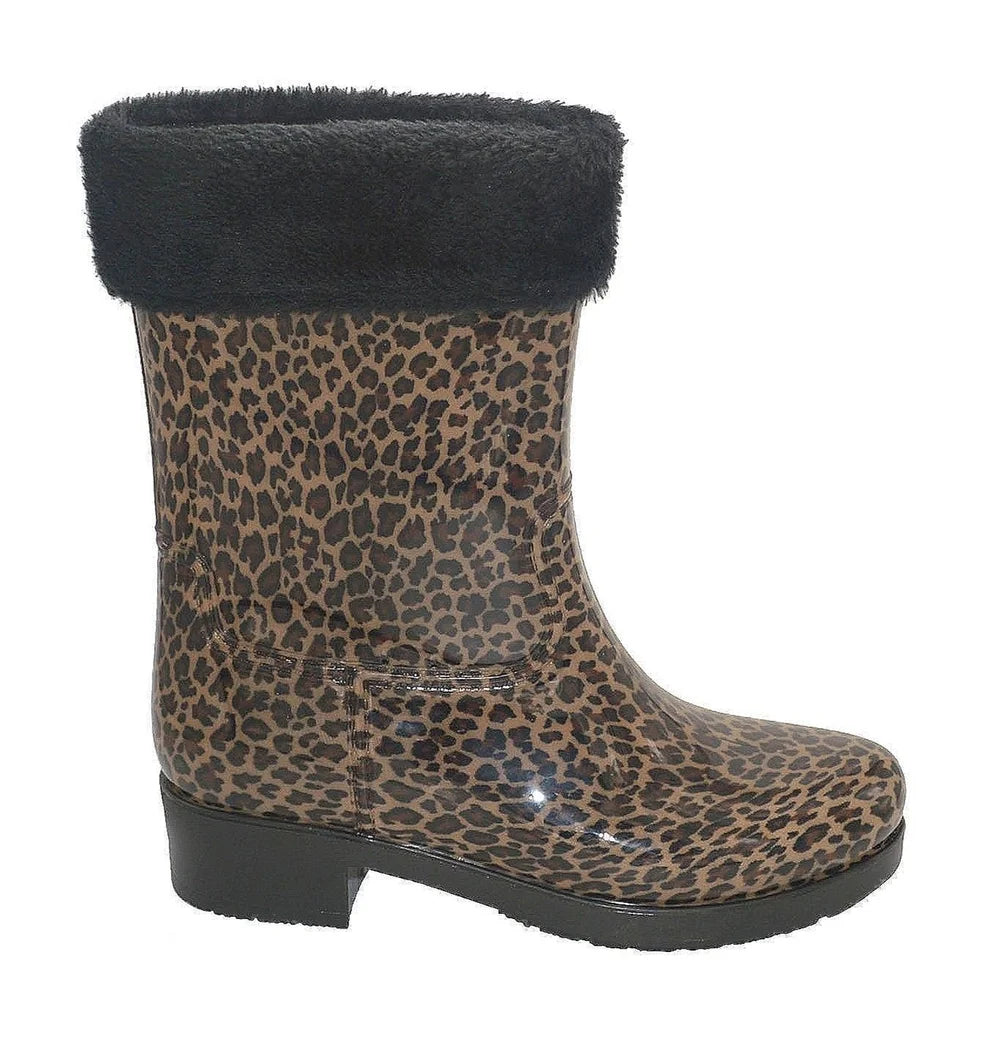 Wholesale Women's Fleece-Lined Rain Boots Amaya NG28