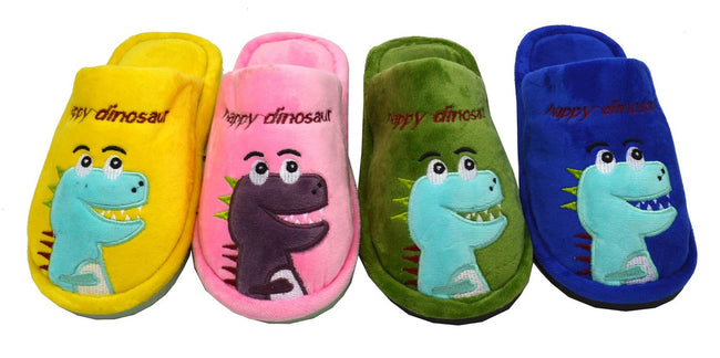 Wholesale Kids Indoor Comfort Soft Slippers Assorted Colors Mia NGKK