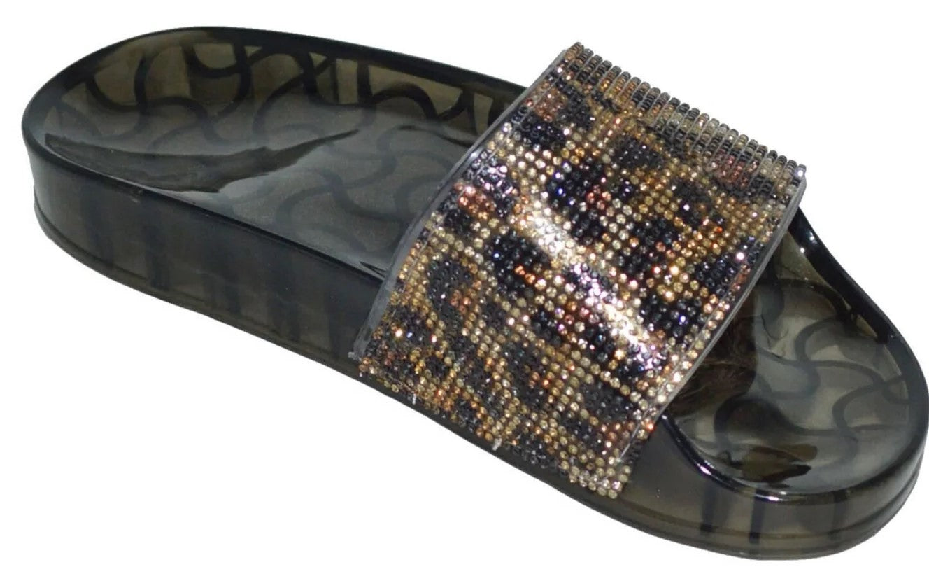 Wholesale Women's Summer Ready Sandals Flat Jelly Embellished Emma NGD1