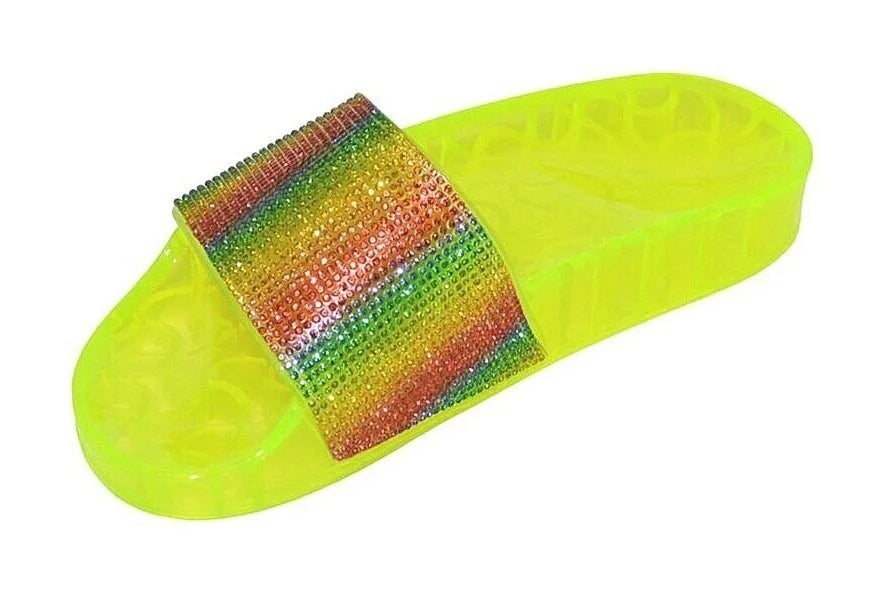 Wholesale Women's Summer Ready Sandals Flat Jelly Embellished Emma NGD1