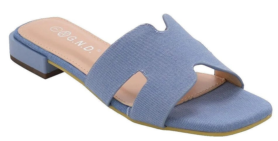 Wholesale Women's Sparkle Strap Sandals Flat Zoey NGJ5