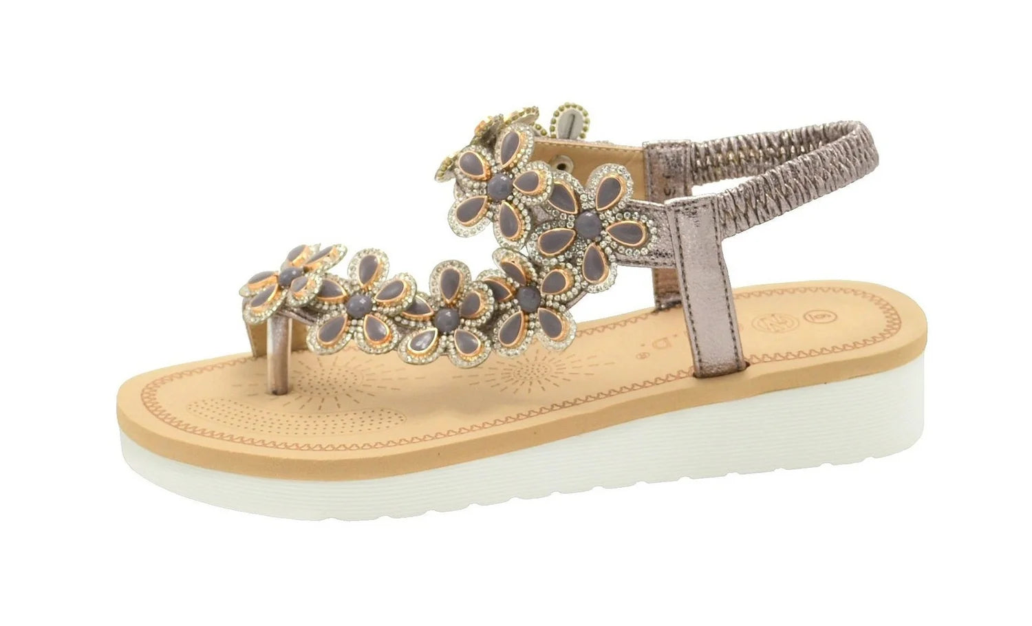 Wholesale Women's Classic Style Sandals Wedge Embellished Hannah NGJ8