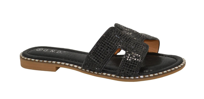 Wholesale Women's Dressy Look Sandals Flat Embellished Mia NGJ1