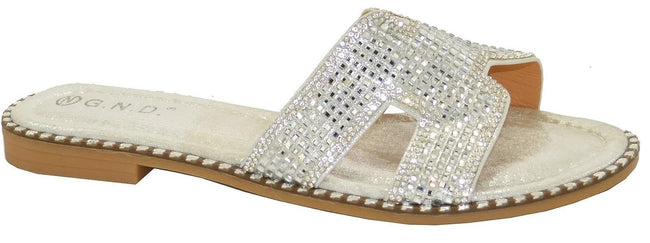 Wholesale Women's Dressy Look Sandals Flat Embellished Mia NGJ1