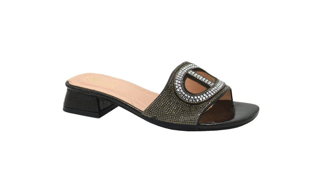 Wholesale Women's Rhinestone Trim Embellished Heels Stella NG31