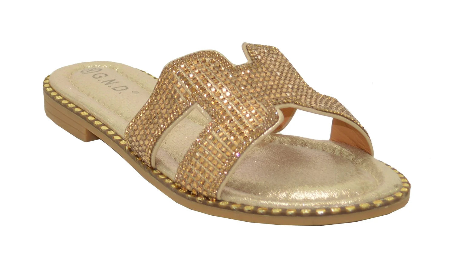 Wholesale Women's Dressy Look Sandals Flat Embellished Mia NGJ1