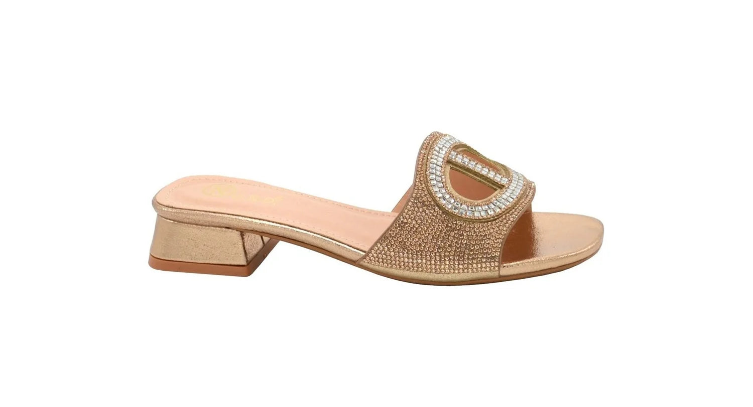 Wholesale Women's Rhinestone Trim Embellished Heels Stella NG31