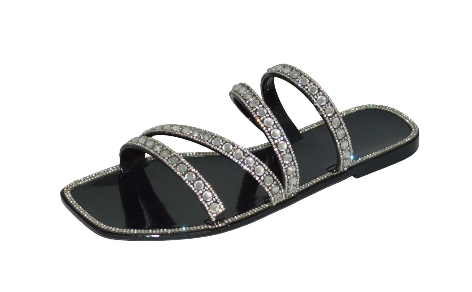 Wholesale Women's Stylish Sandals Flat Jelly Embellished Layla NGD1