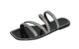 Wholesale Women's Stylish Sandals Flat Jelly Embellished Layla NGD1